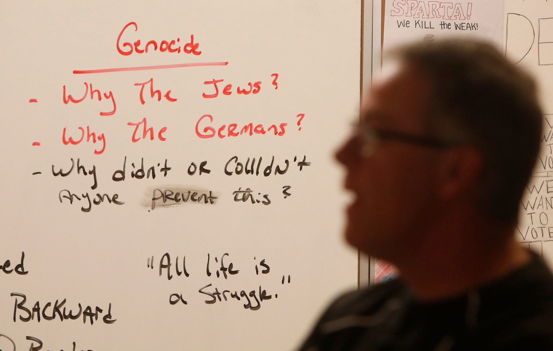 Coach Stanton tackles difficult topics in the classroom